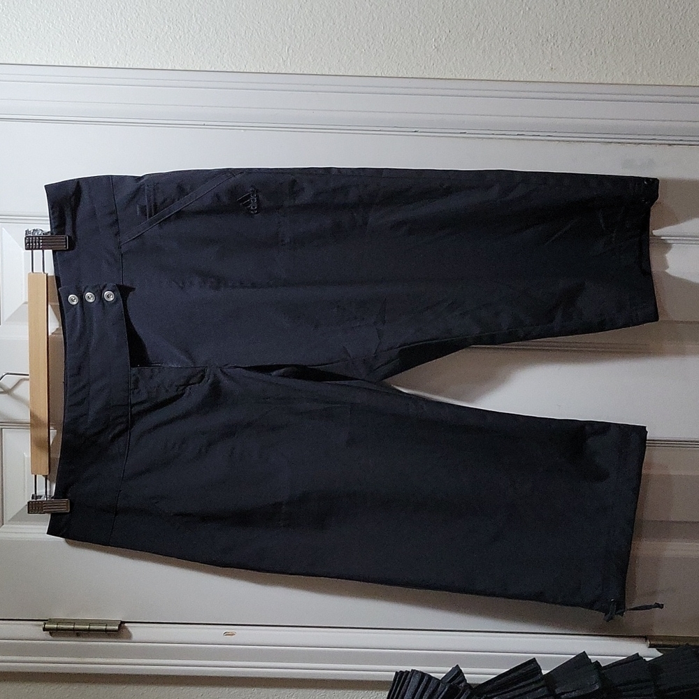 Adidas Crop Capri Pant Wide Waist w/ 3 Snaps